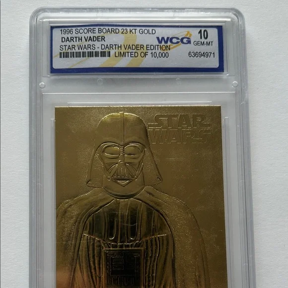 Star Wars Gold Darth Vader Collectible Card - Picture 6 of 6